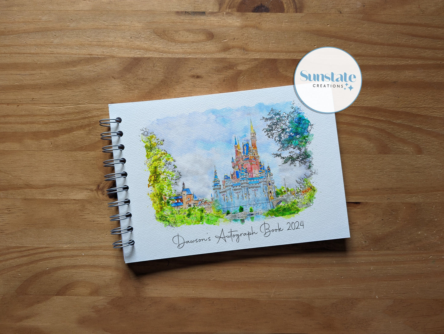 Personalised Disney Autograph Books, Walt Disney World Autograph Books, Cinderella's Castle, Disney Scrapbook, Magic Kingdom, Autograph Book