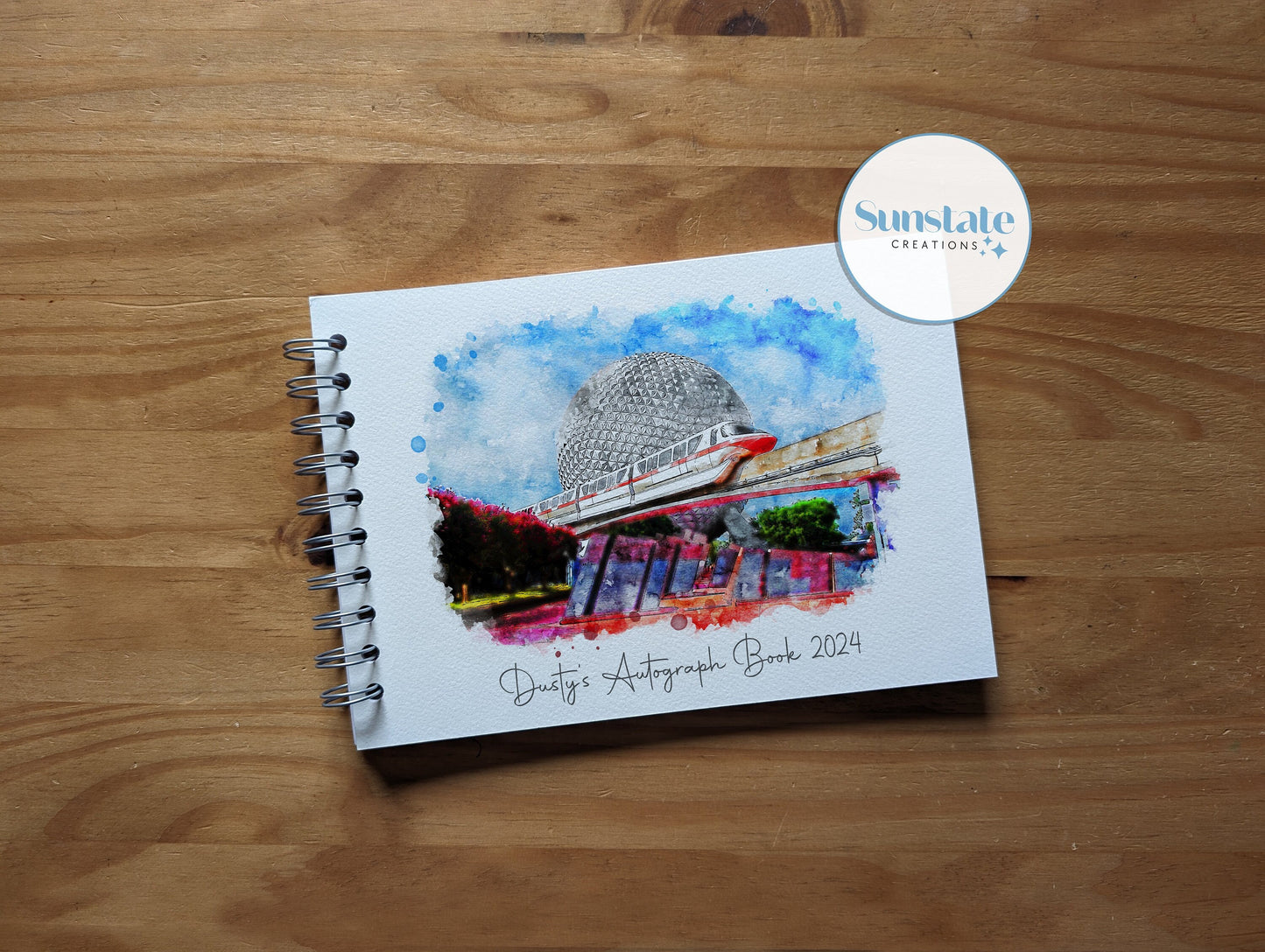 Personalised Disney Autograph Books, Walt Disney World Autograph Book, Disney Monorail, Epcot, Disney Scrapbook, Disneyworld, Signature Book