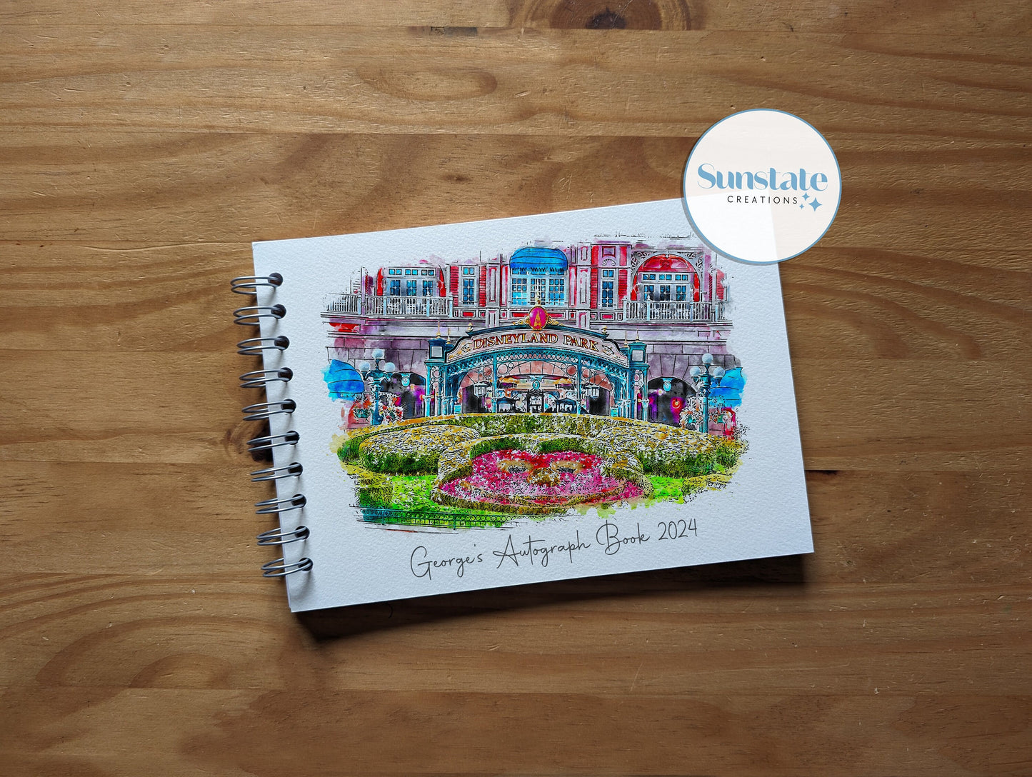 Disney Autograph Books, Personalised Disneyland Paris Autograph Books, Disneyland Paris Entrance, Disney Signature Book, Disney Photobook