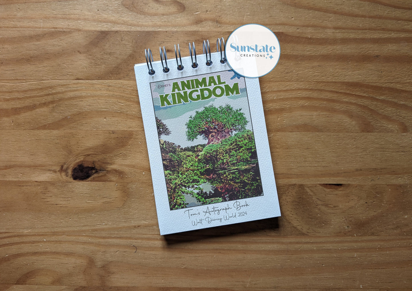 Disney Autograph Book, Walt Disney World Autograph Books, Personalised, Animal Kingdom Tree of Life, Disney Scrapbook, Disney Signature Book