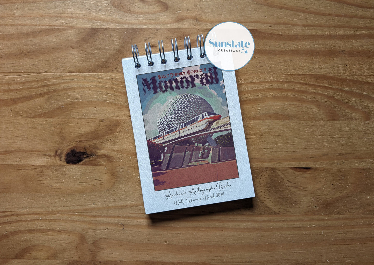 Disney Autograph Books, Disney World Autograph Books, Personalised, Epcot, Monorail, Disney World Parks, Scrapbook, Signature Book