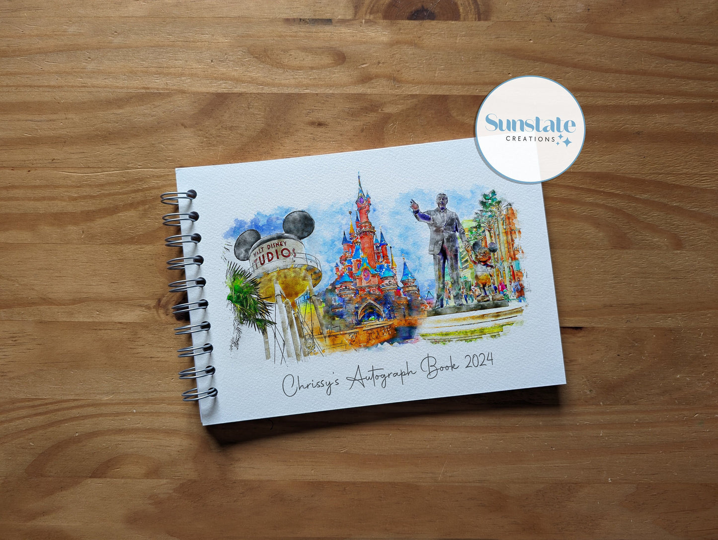 Disney Autograph Book, Personalised Disneyland Paris Autograph Books, Disney Signature Books, Disney Paris Scrapbooks, Disney Photobooks