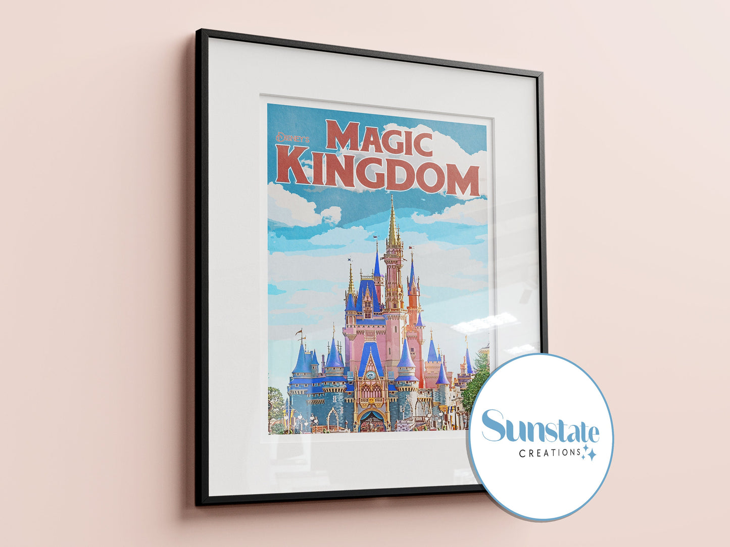 Retro Disney Prints, Walt Disney World Retro Prints, Disney Wall Art