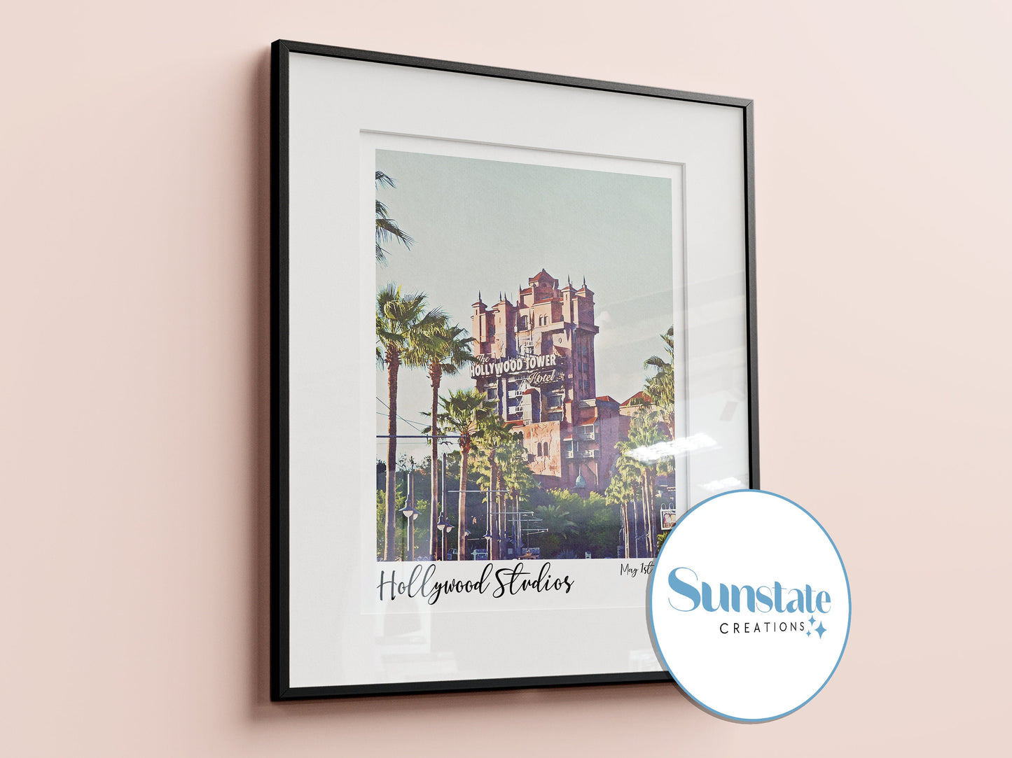 Walt Disney World Prints, Polaroid Style, Set Of Four Disney Prints