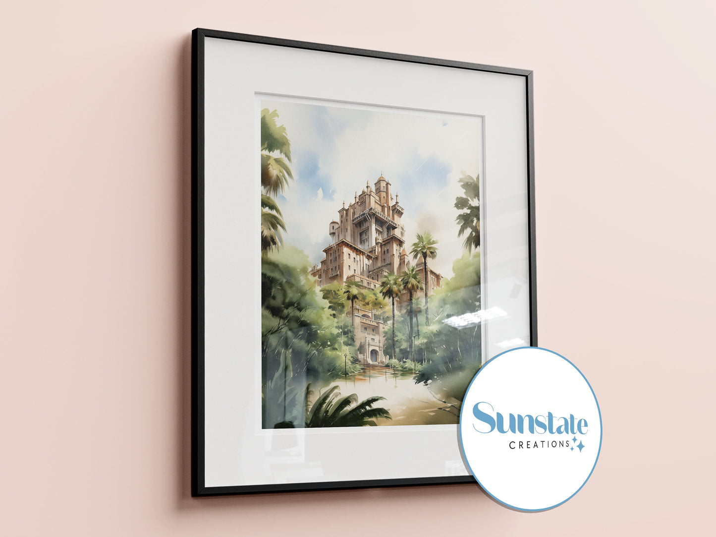 Disney Prints, Surreal, Watercolour Style Walt Disney World Prints