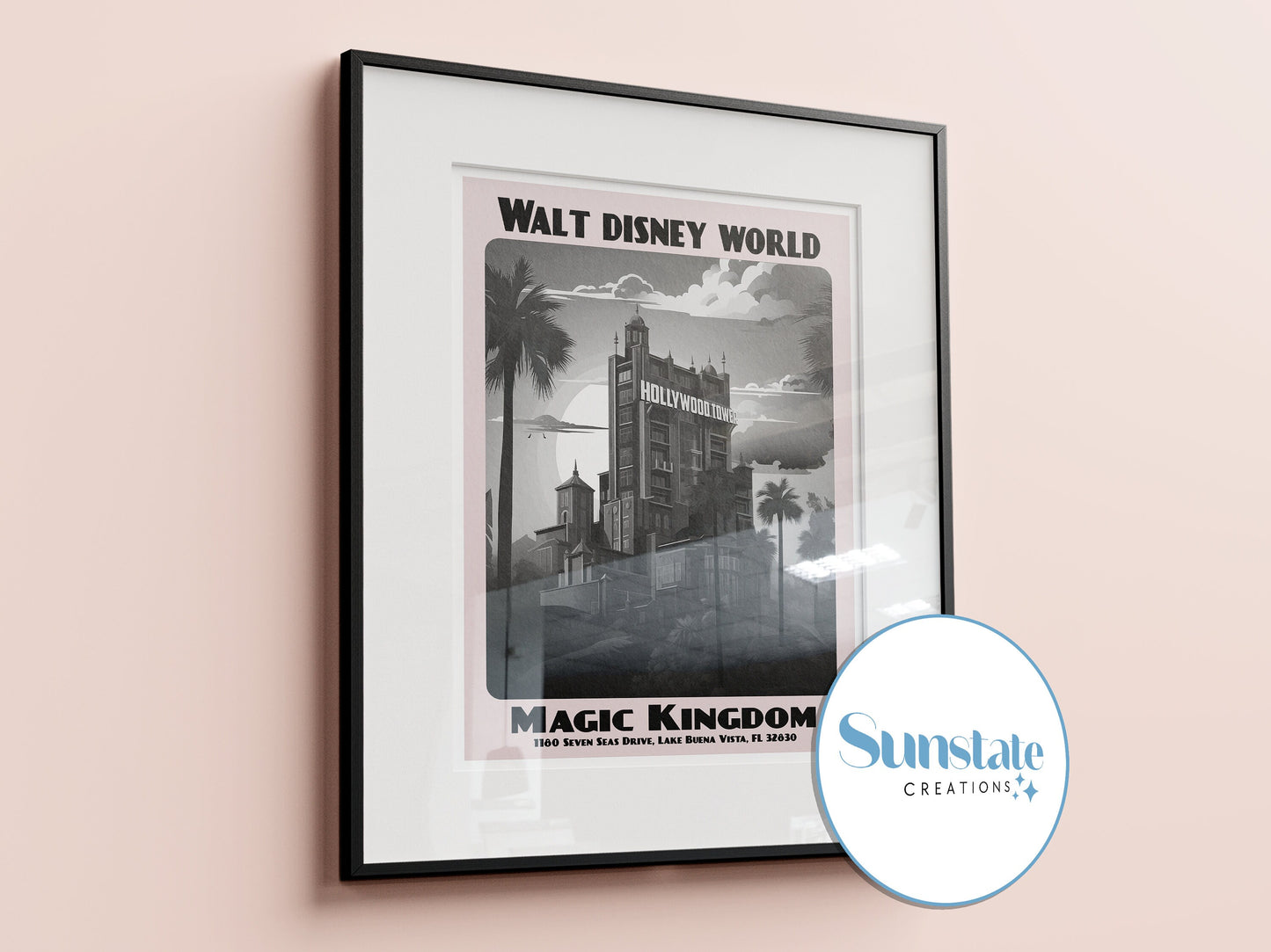 Disney Travel Posters, Neutral Walt Disney World Prints, Disney Parks