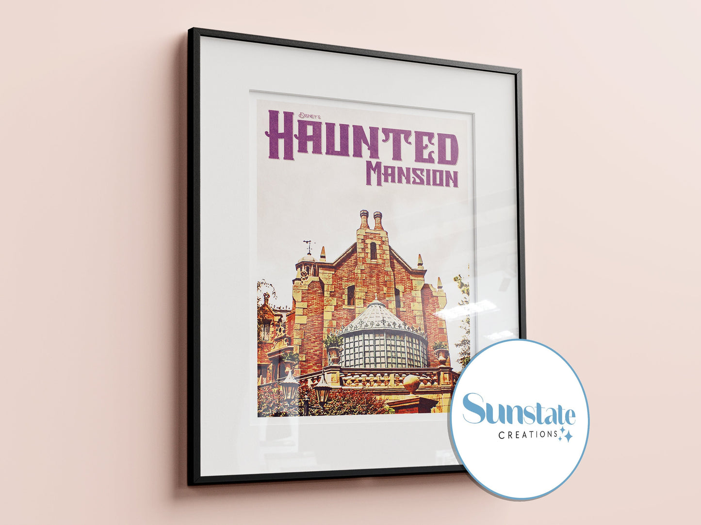 Haunted Mansion Retro Disney Prints, Retro Disney Poster, Magic Kingdom Prints, Disney World Posters, Disney Parks Posters, Disney Wall Art