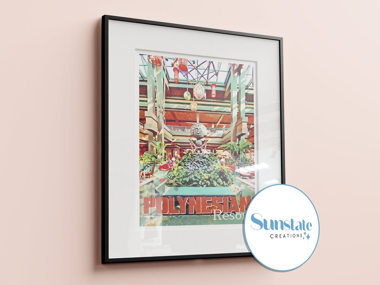 Polynesian Resort, Retro Disney Poster, Disney Print, Walt Disney World Resort Prints, Vintage Disney Posters, A1, A2, A3, A4, A5,