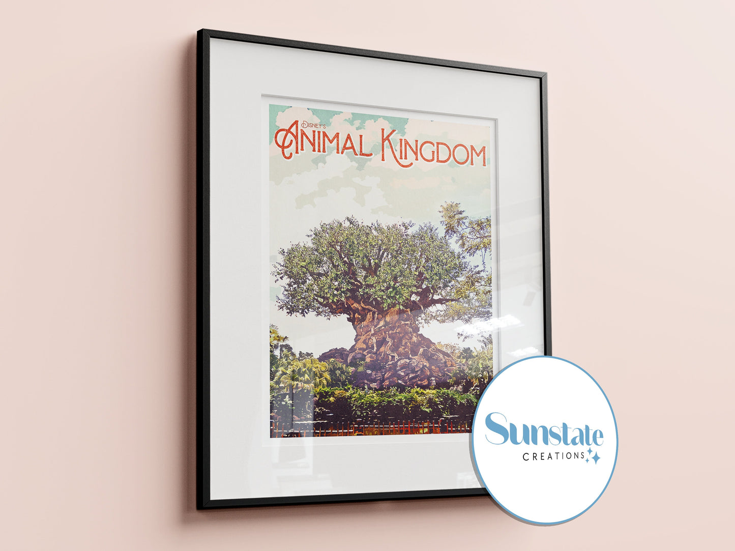 Retro Disney Prints, Walt Disney World Retro Prints, Four Parks Prints