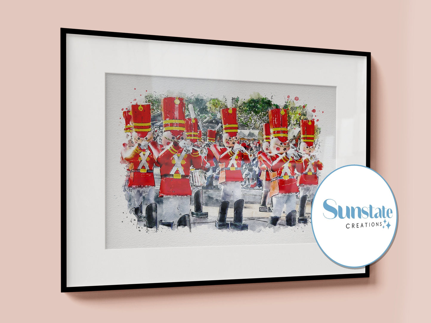 Christmas Nutcrackers, Watercolour Disney Print, Walt Disney World Prints