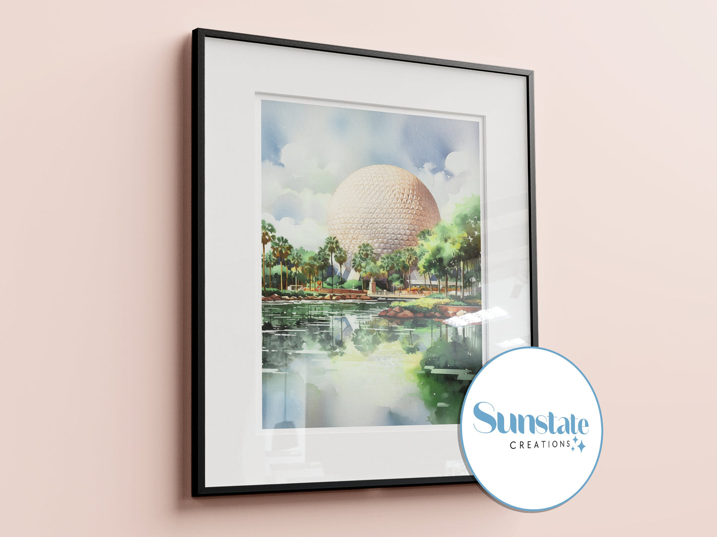 Disney Prints, Surreal, Watercolour Style Walt Disney World Prints
