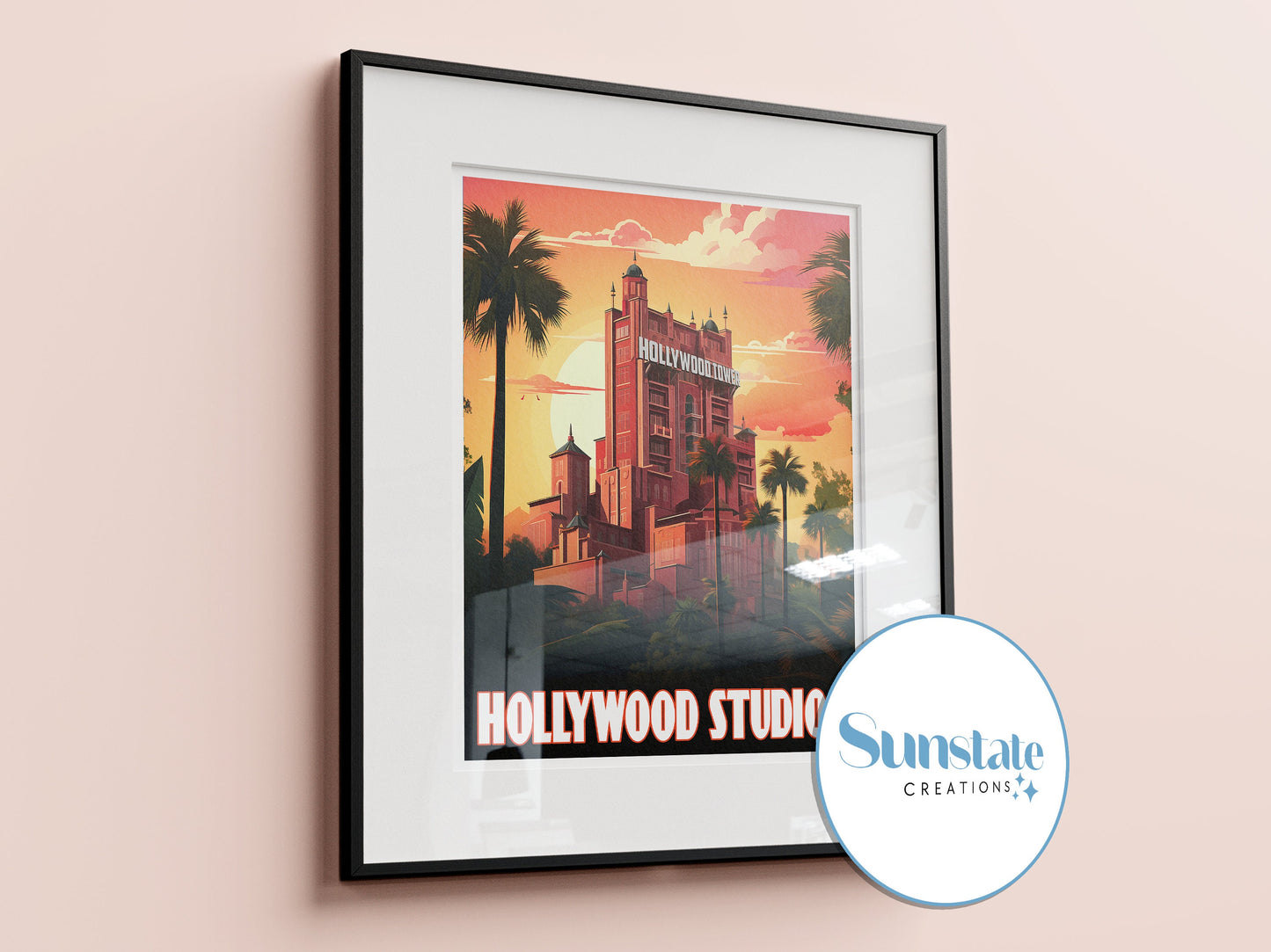 Walt Disney World Parks Retro Style Prints Set, Disney Parks Wall Art