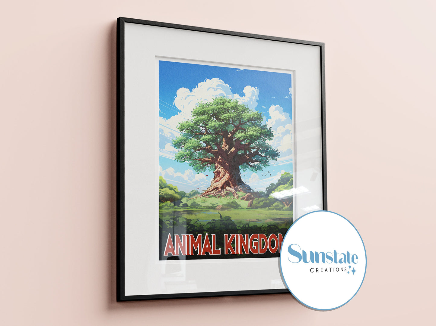 Walt Disney World Parks Retro Style Prints Set, Disney Parks Wall Art