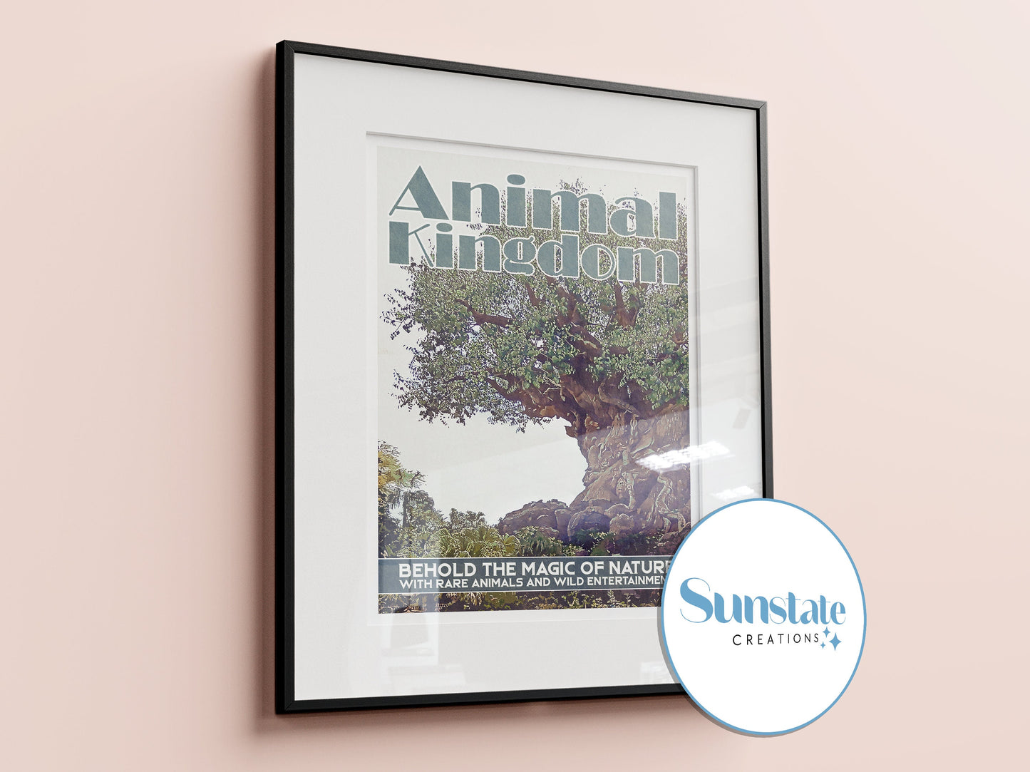 Walt Disney World Prints, Four Parks Retro Disney Prints, Set of Four