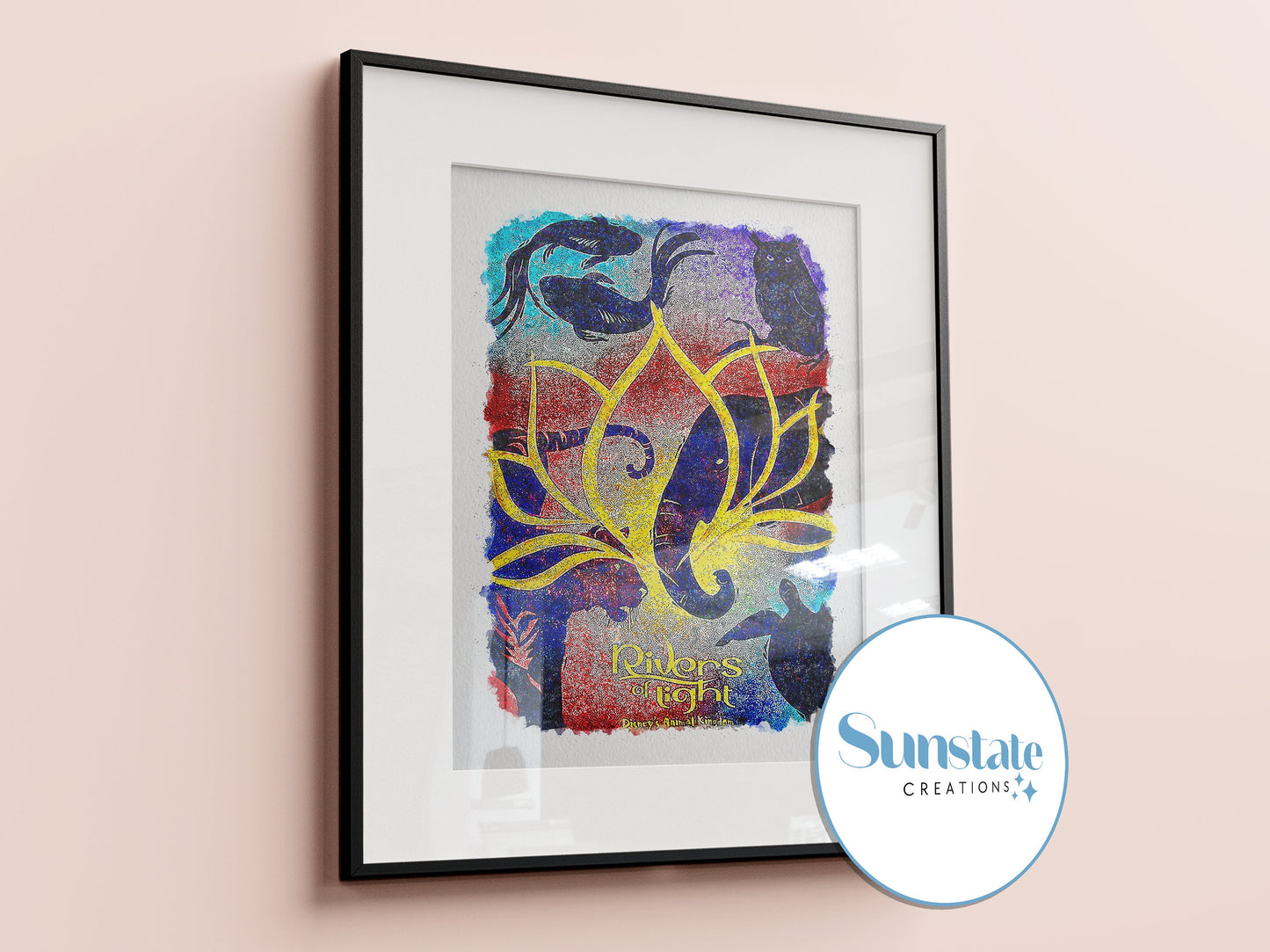 Walt Disney World Fireworks, Watercolour Disney Prints, Set Of Four