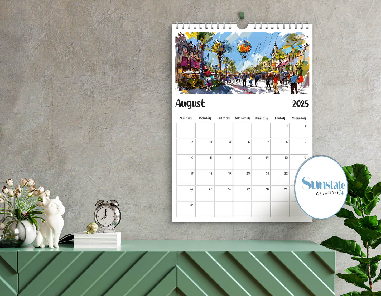 Walt Disney World Calendar 2025, Disney Calendars, Disney Wall Calendar