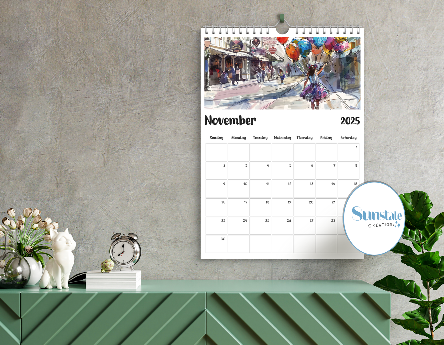 Walt Disney World Calendar 2025, Disney Calendars, Disney Wall Calendar