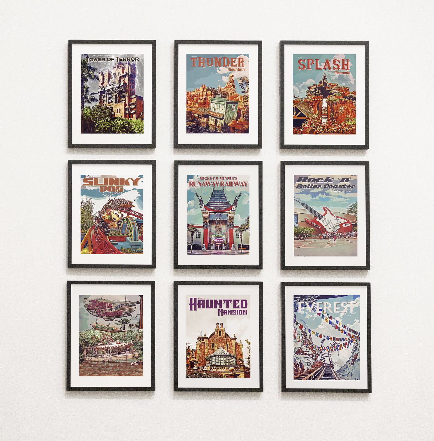 Mickey And Minnie's Runaway Railway, Retro Disney Print, Retro Poster, Walt Disney World Prints, Disney Wall Art, A1, A2, A3, A4, A5