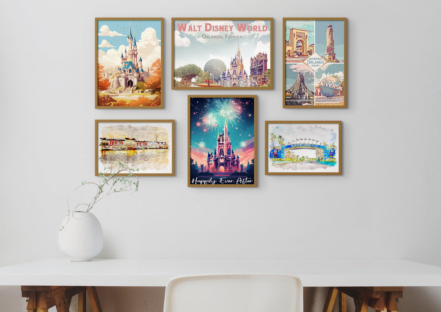 Walt Disney World Arch, Watercolour Print, Disney Prints, Disney Posters, Disney Archway, Disney World Prints, Disney Wall Art