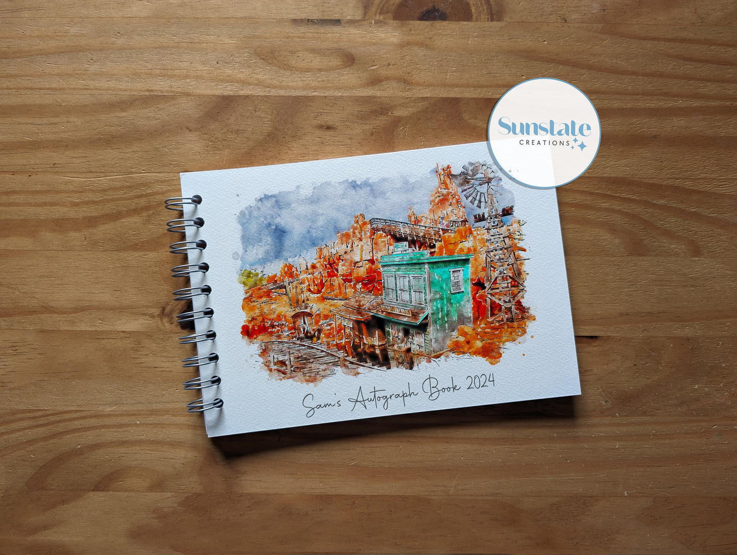 Personalised Walt Disney World Autograph Books, Disney Autograph Books, Thunder Mountain, Magic Kingdom, Disney Signature Book, Photobook