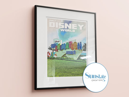 Art Of Animation, Walt Disney World Prints, Disney Resort Posters, Retro Disney Prints
