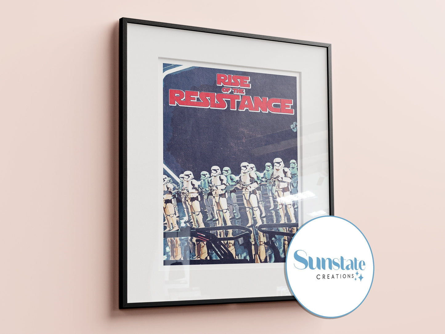 Rise Of The Resistance, Retro Poster, Star Wars, Disney Print, Wall Art, Walt Disney World, Disney Gifts, Disney Posters A1, A2, A3, A4, A5
